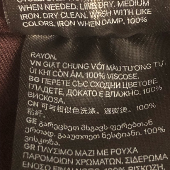 H&M Wide Leg Cropped Pants Size 6 Brown - Picture 7 of 9